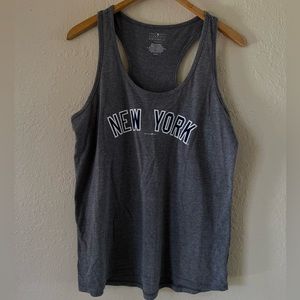 ❣️2/$25❣️ NEW YORK Yankees MLB baseball women’s gray tank | LARGE